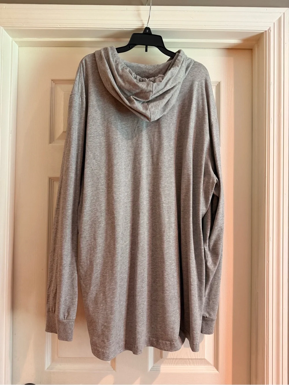 adidas 2XL Light Gray/Black Logo Pullover Hoodie
